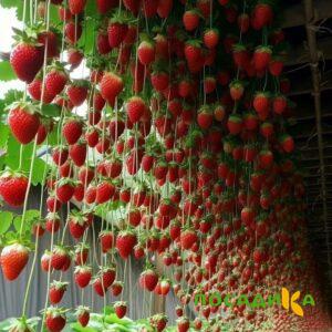 Клубника ампельная Анастасия купить по цене от 370р. в интернет-магазине «Посадика» с доставкой почтой в в Зернограде и по всей России – [изображение №1].