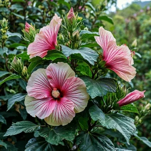 Гибискус Иден Бьюти купить по цене от 460р. в интернет-магазине «Посадика» с доставкой почтой в в Зернограде и по всей России – [изображение №1].