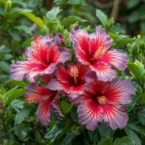 Гибискус Кримсон Флейм купить по цене от 479р. в интернет-магазине «Посадика» с доставкой почтой в в Зернограде и по всей России – [изображение №1].